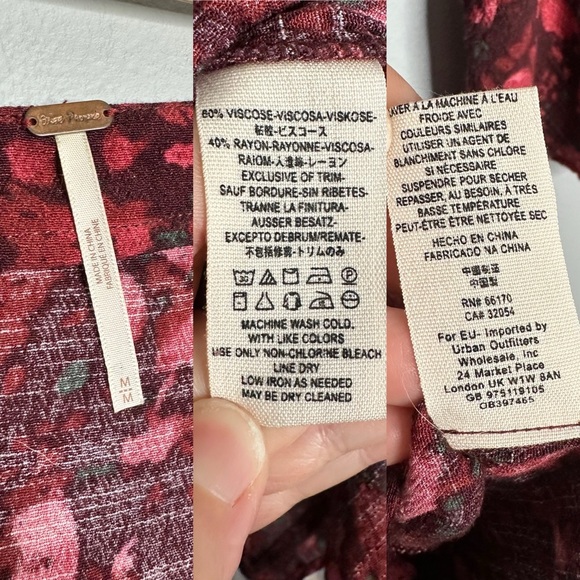 𝅺Free People All the Right Ruffles Wrap Front Romper Size Medium - Picture 6 of 6